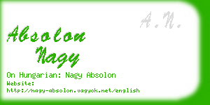 absolon nagy business card